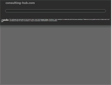 Tablet Screenshot of consulting-hub.com